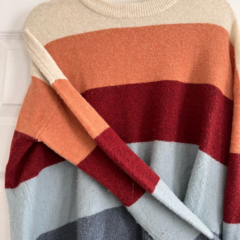 Madewell Multi Color Block Crewneck Sweater - image 3